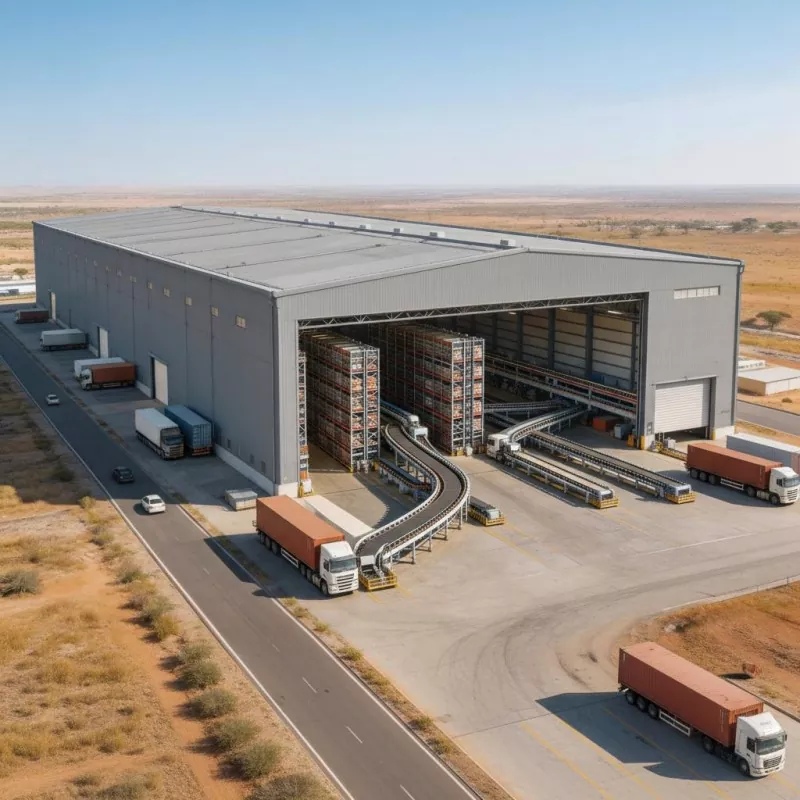 ඊ-වාණිජ්‍යය බෙදාහැරීමේ මධ්‍යස්ථාන සඳහා Prefab Modular Steel Frame Logistics ගබඩාව ඉදිකිරීමේ මූලික වාසි මොනවාද?