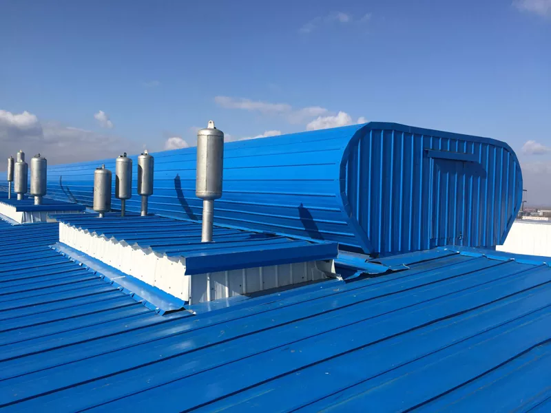 Ventilating monitor roofs