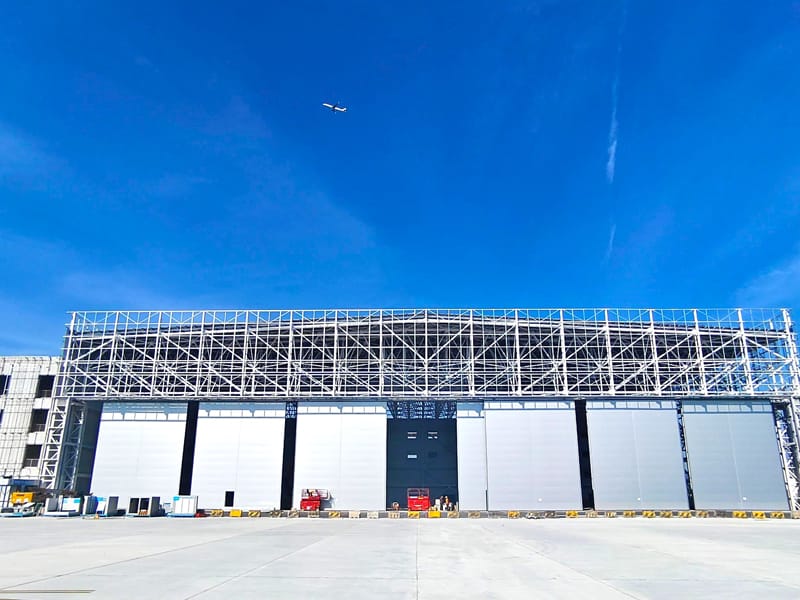 වානේ ව්යුහය සිවිල් ගුවන් සේවා මධ්යස්ථානය Hangar