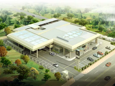 Steel Structure Frame Beams හෝටල් කාර්යාල ගබඩා ප්‍රදර්ශන ශාලාව